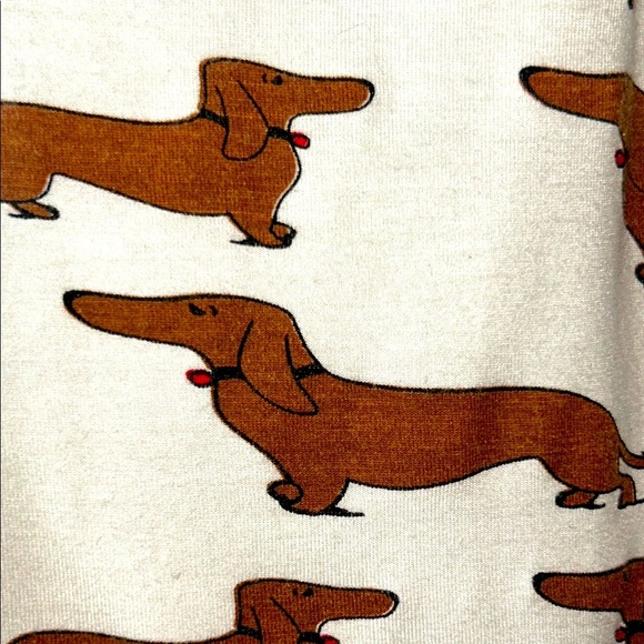 GOTKEYS Dachshund Doxie Wiener Dog Print Softest Knit Fabric Sleep Shorts Boxers - Picture 3 of 8